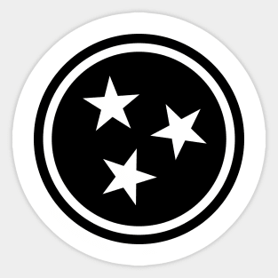 Tennessee Tri Star Flag Sticker